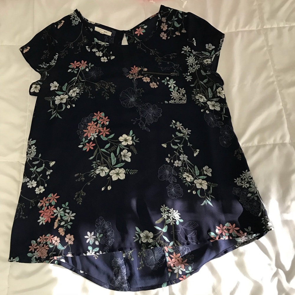 Maurices Floral Chiffon Top